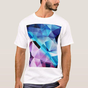 水彩幾何学的抽象芸術背景 Tシャツ
