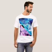 水彩幾何学的抽象芸術背景 Tシャツ (正面フル)