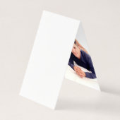 水彩幾何学私たちの初めてのクリスマス写真 (裏面)