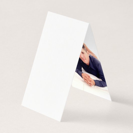 水彩幾何学私たちの初めてのクリスマス写真 (裏面)