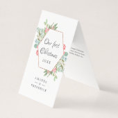 水彩幾何学私たちの初めてのクリスマス写真 (正面)