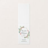 水彩幾何学私たちの初めてのクリスマス写真 (外部フラット)