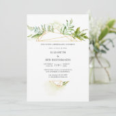 水彩幾何学結晶ブリデスメイド昼食会 招待状 (スタンド正面)