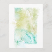 水彩幾何学結晶結婚のゲスト詳細 エンクロージャーカード (裏面)