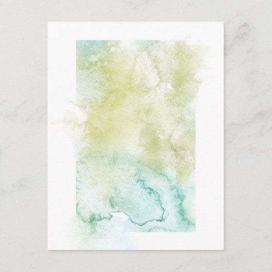 水彩幾何学結晶結婚のゲスト詳細 エンクロージャーカード (裏面)