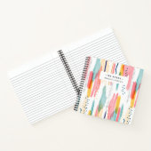 水彩幾何抽象芸術パステルミニマル ノートブック (内部)