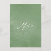 水彩幾何結晶結婚の メニュー (裏面)