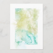 水彩幾何結晶結婚の メニュー (裏面)