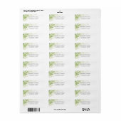 水彩幾何結晶結婚の ラベル (フルシート)