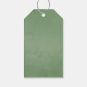 水彩幾何結晶緑結婚色 ギフトタグ (裏面)