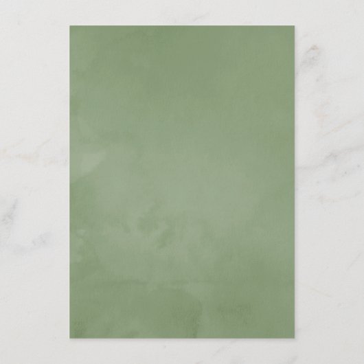 水彩幾何結晶緑結婚色 メニュー (裏面)