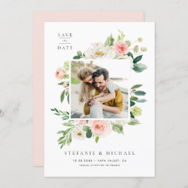 水彩庭かわいらし花写真 セーブザデート