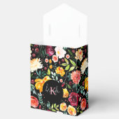 水彩庭カラフル花模様 フェイバーボックス (オープン)