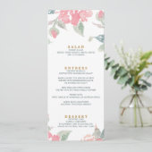 水彩庭園の結婚式結婚のディナーメニュー メニュー (スタンド正面)