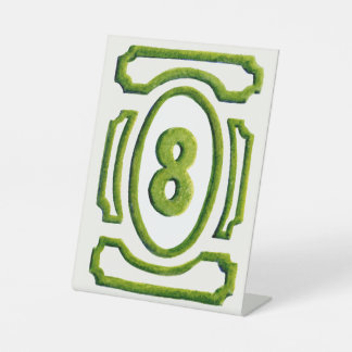 水彩庭園ヘッジテーブル8 台座サイン