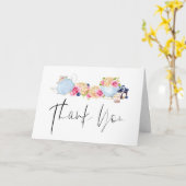 水彩庭園茶パーティーハンドレター カード (黄色い花)