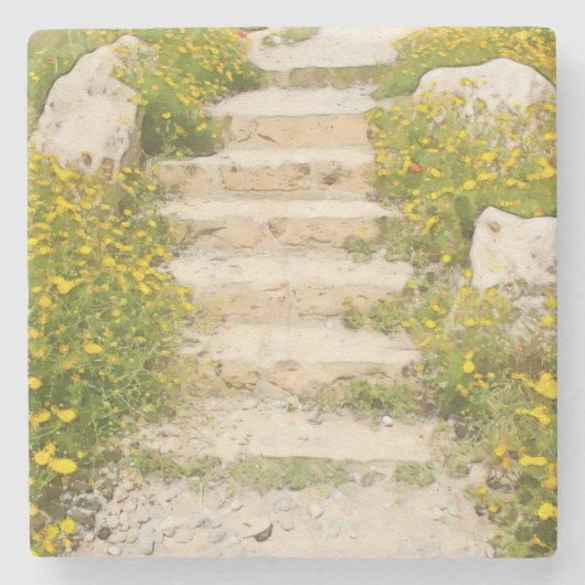 水彩庭園 ストーンコースター (正面)