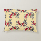  – 水彩庭園 – 紫檀植物の継ぎ目無し模様  アクセントクッション (裏面)