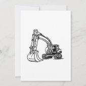 水彩建築をテーマにした自然誕生日 招待状 (裏面)