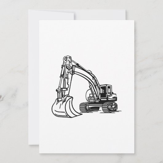 水彩建築をテーマにした自然誕生日 招待状 (裏面)