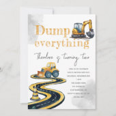 水彩建築第2回第3回第4回誕生日 招待状 (正面)