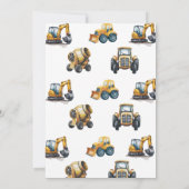 水彩建築第2回第3回第4回誕生日 招待状 (裏面)