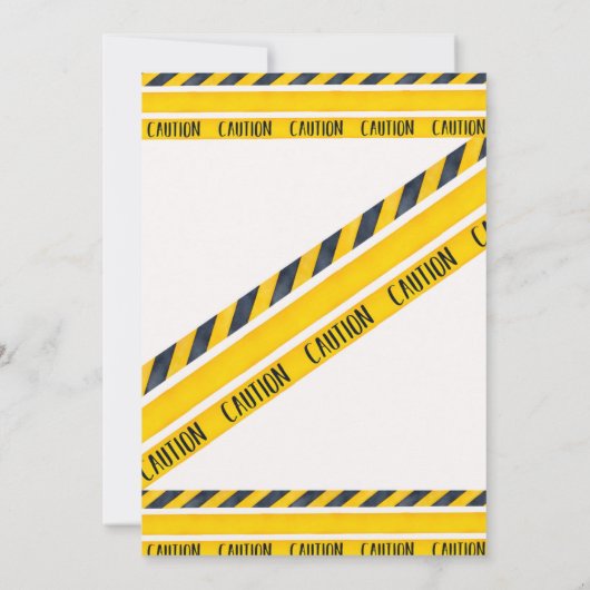 水彩建築誕生日招待状 招待状 (裏面)