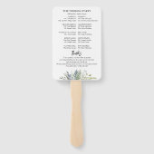 水彩式結婚プログラムハンドファン ハンドファン (裏面)