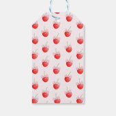 水彩弓さくらんぼ第1誕生日 ギフトタグ (裏面)