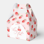 水彩弓さくらんぼ第1誕生日 フェイバーボックス (裏面サイド)