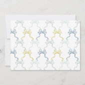 水彩弓の文房具(青パーソナライズされた色) ノートカード (裏面)