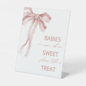 水彩弓エレガントリボン赤ちゃんシャワーベビーs 台座サイン (正面)