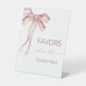 水彩弓エレガントリボン赤ちゃんシャワー好み 台座サイン (正面)