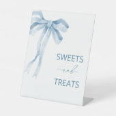 水彩弓エレガントリボン赤ちゃんシャワー甘いA 台座サイン (正面)