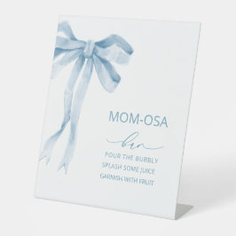 水彩弓エレガントリボン赤ちゃんシャワーmom-osa 台座サイン