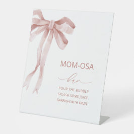 水彩弓エレガントリボン赤ちゃんシャワーmom-osa 台座サイン