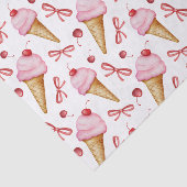 水彩弓ピンクアイスクリームコーン 薄葉紙 (詳細)