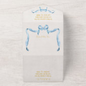 水彩弓リ結婚ボン オールインワン招待状 (外側)