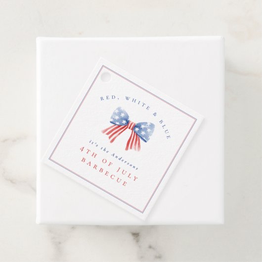 水彩弓7月4日バーベキュー洗練 フェイバータグ (インサイチュ)