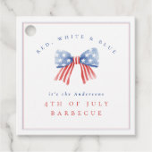 水彩弓7月4日バーベキュー洗練 フェイバータグ (正面)