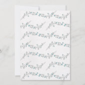 水彩引っ越し祝いパーティーパーティの招待状 招待状 (裏面)