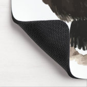 水彩彫刻の鳥と動物アート マウスパッド (コーナー)