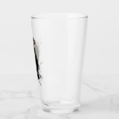 水彩彫刻の鳥の動物アート タンブラーグラス (左)