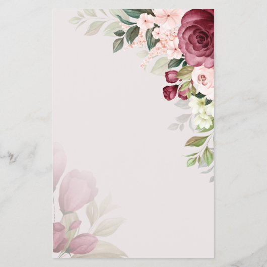 水彩彼は彼女はシャワーのゲームカードと言った チラシ (裏面)