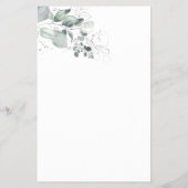 水彩彼は彼女はシャワーのゲームカードと言った チラシ (裏面)