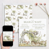 水彩彼または彼女はジェンダーを明らかにする招待状 招待状