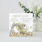 水彩彼または彼女はジェンダーを明らかにする招待状 招待状