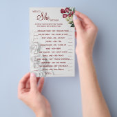 水彩彼女はむしろシャワーゲームカード チラシ (ハンドル)