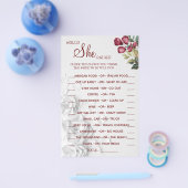 水彩彼女はむしろシャワーゲームカード チラシ (シングル)