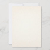 水彩彼女はウィエッフェルタワーブライダルシャワーと述べた 招待状 (裏面)